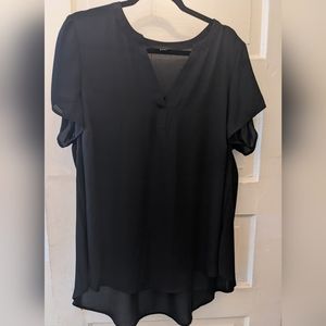 Black Torrid Short Sleeve Blouse